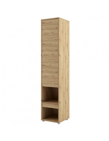 Armoire haute avec 1 porte et 1 tiroir, BC07, Chêne artisanal, L45xl46xH217 cm ou a consommer sur place